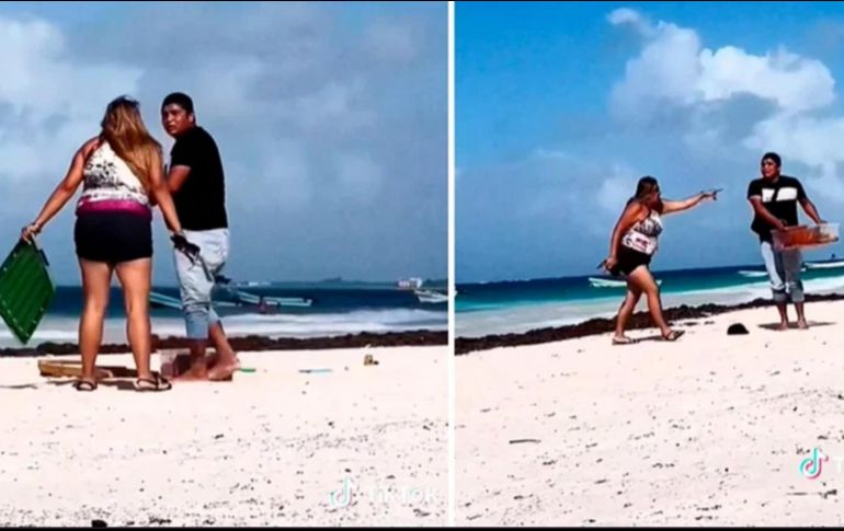 Internautas apoyan la reacción de la mujer, pues consideran un abuso las malas prácticas de los vendedores ambulantes. ESPECIAL/CAPTURA DE VIDEO