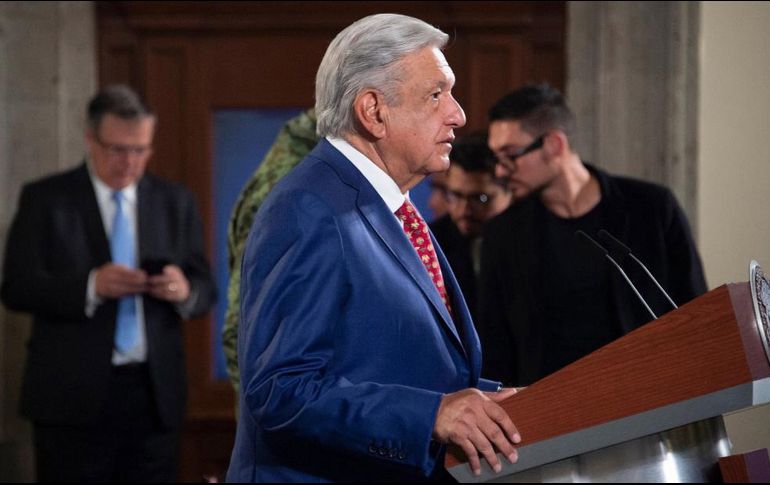 En Palacio Nacional, el Presidente Andrés Manuel López Obrador rechazó que se 