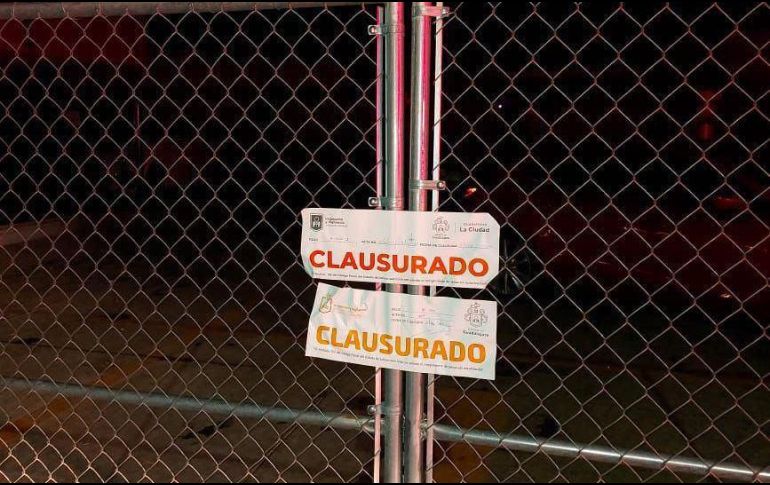 Los inspectores de la Proepa realizaron la clausura total temporal con la imposición de sello y colocación de cinta delimitadora en uno de los accesos al sitio. EL INFORMADOR/ARCHIVO