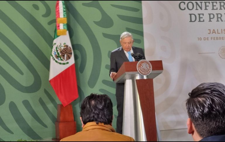 López Obrador aseguró que en Jalisco ha habido una disminución en homicidios, en el secuestro de manera considerable y en el caso de desaparecidos. EL INFORMADOR/R. Rivas