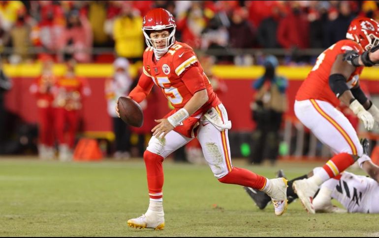 Patrick Mahomes es el único quarterback junto a Tom Brady en llegar a tres Super Bowls en sus seis primeras campañas en la NFL. AFP