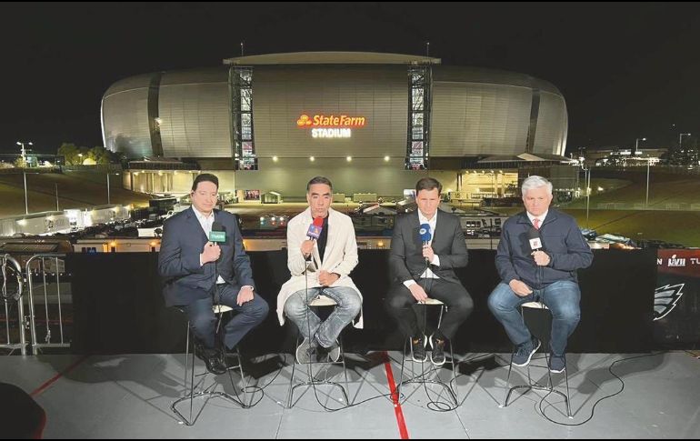Enrique Burak, Enrique Garay, José Pablo Coello y John Sutcliffe transmitieron “Línea de Anotación” desde Arizona. ESPECIAL