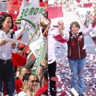 Alejandra del Moral y Delfina Gómez cierran precampaña en Texcoco