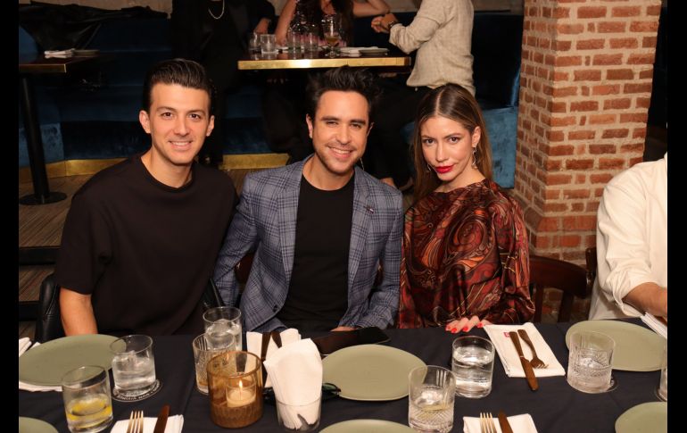 Nadin Audielo, Paco de la Mora y Sofía Félix. GENTE BIEN JALISCO/Christian Pérez