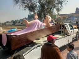 El Niño Jesús mide 5 metros y pesa media tonelada. ESPECIAL