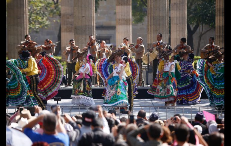 El tradicional mariachi se hizo presente en los festejos. EL INFORMADOR/C. Zepeda