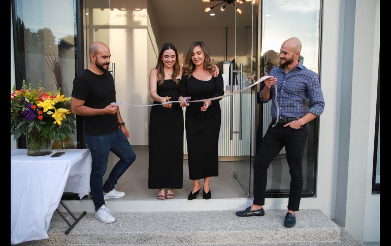 Juan Pedro Aguilera, Paola Aguilera, Claudia González y Diego Aguilera. GENTE BIEN JALISCO/Tony Martínez