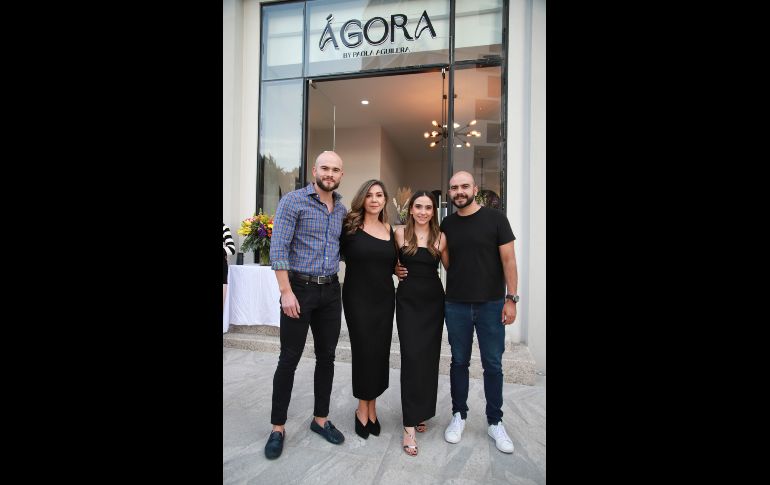 Diego Aguilera, Claudia González, Paola Aguilera, y Juan Pedro Aguilera. GENTE BIEN JALISCO/Tony Martínez
