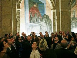 La obra de José Clemente Orozco, en el Museo Cabañas, ubicado en el Centro Histórico de Guadalajara, es admirada por visitantes locales y foráneos. EL INFORMADOR/ C. Zepeda
