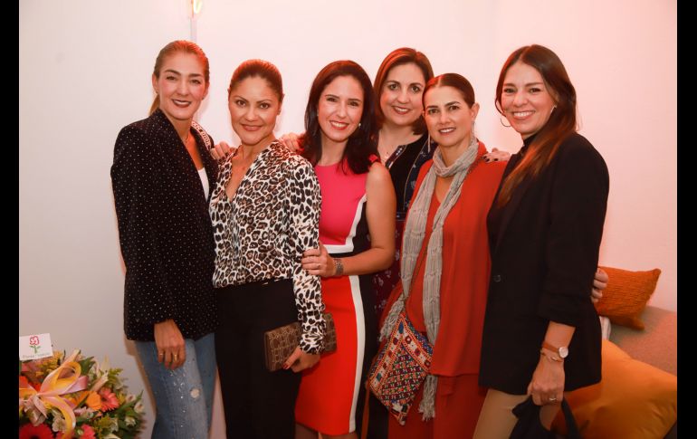 Paulina Hernández, Liz Aldana, Rosca Becerra, Cristina Vázquez Aldana, Paulina Hernández y Sofía Cerratos. GENTE BIEN JALISCO/Tony Martínez