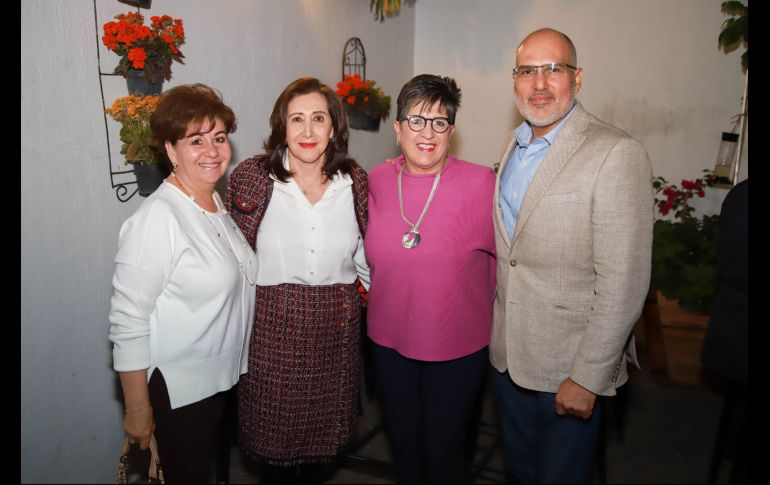 Consuelo Esquivias, Conchita Pérez, Conce Gómez Morin y Gerardo Ramírez. GENTE BIEN JALISCO/Tony Martínez