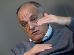 Javier Tebas afirmó que esperarán a que se concluya una investigación para tomar acciones. AFP/P. Marcou