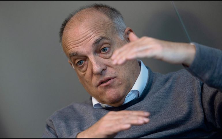 Javier Tebas afirmó que esperarán a que se concluya una investigación para tomar acciones. AFP/P. Marcou