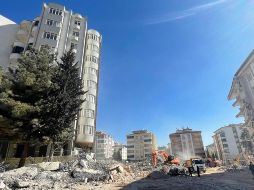 Los restos de los apartamentos Ayşe Mehmet Polat en Gaziantep.