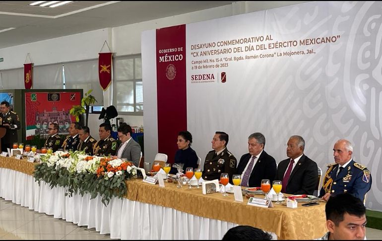 Durante el evento estuvo presente el comisario General de la Policía Metropolitana, Aldo Monjardín Díaz, quien agradeció la permanente colaboración y apoyo de las fuerzas armadas brindado a las tareas emprendidas en el área metropolitana. CORTESÍA