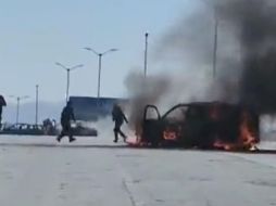 Se registran bloqueos y quema de vehículos en Zacatecas (VIDEO)