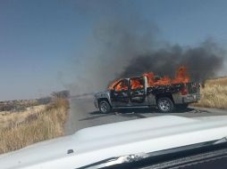 Los bloqueos fueron registradoseste domingo en Fresnillo, Zacatecas. ESPECIAL