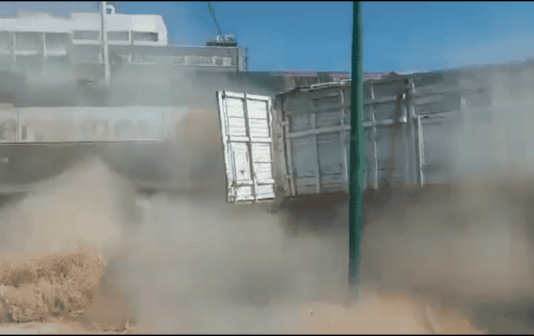 Por este hecho no se reportaron víctimas, aunque sí daños materiales. ESPECIAL