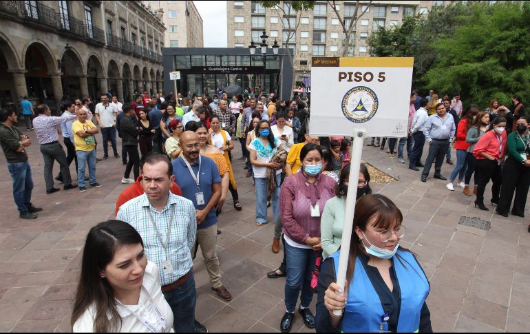 Cada año tendrán que hacerse tres simulacros de manera obligatoria. EL INFORMADOR/ ARCHIVO