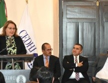 Luz del Carmen Godínez González, presidenta de la CEDHJ, presentó su informe anual de actividades. ESPECIAL