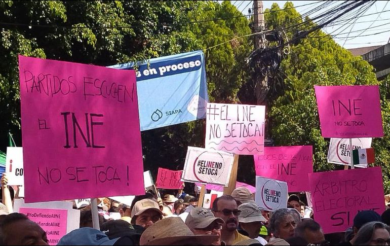 Prevén que asistan más de 20 mil personas a la manifestación en Guadalajara. EL INFORMADOR/ARCHIVO