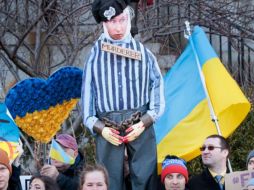 Las protestas en Rusia, a un año de la guerra contra Ucrania. EFE