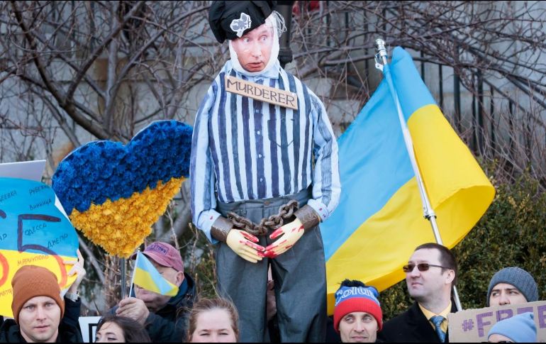 Las protestas en Rusia, a un año de la guerra contra Ucrania. EFE