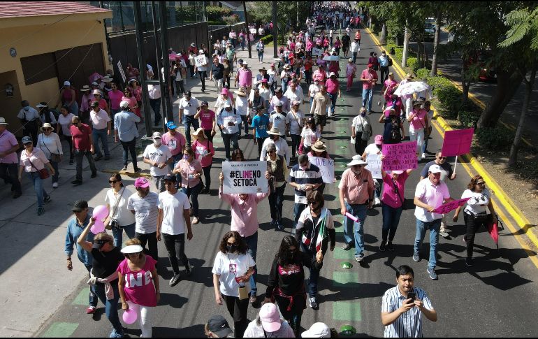 La marcha para defender al INE será este domingo 26 a las 11 en Guadalajara. EL INFORMADOR/ ARCHIVO