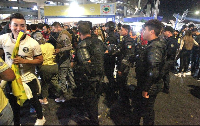 La Policía de Guadalajara detalló los resultados del operativo implementado en los alrededores del Estadio Jalisco. EL INFORMADOR/A. Camacho