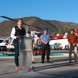 Llega el helicóptero "El Palomo" a combatir incendios forestales en Tlajomulco