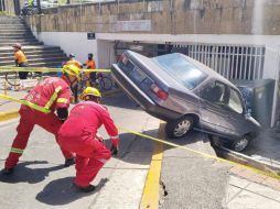El accidente ocurrió en el estacionamiento subterráneo ubicado en el Instituto Cultural Cabañas. ESPECIAL