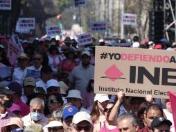 El domingo miles se manifestaron en contra de la reforma electoral. AFP