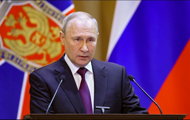 Las declaraciones de Putin aparecieron poco después de que los drones golpearan varias localidades en el sur y oeste de Rusia. AP/G. Grigorov