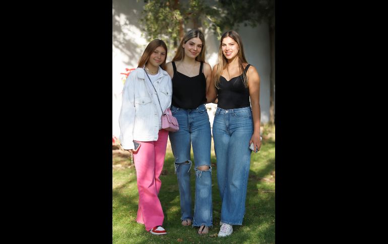 Manuela Parra, Ivanna López y Victoria Zambrano. GENTE BIEN JALISCO/Claudio Jimeno