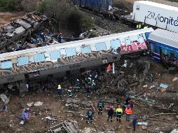 El detenidoseñaló que dio orden para que el tren cambiara de vía, pero que el sistema no obedeció. AP/V. Kousioras