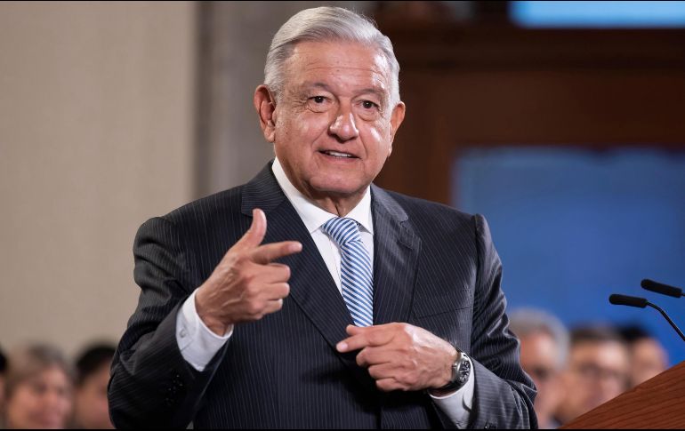 Este sábado el Presidente López Obrador difundió la fotografía de un supuesto aluxe encontrado en la construcción del Tren Maya. EFE/Presidencia de México