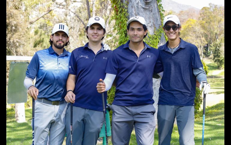 Ricardo Benavides, Esteban Cervantes, Eduardo Hernández y Juan Pedro Cervantes. GENTE BIEN JALISCO/Claudio Jimeno