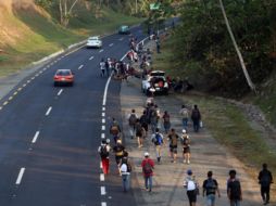La primera caravana de 2023 partió desde Tapachula con unos mil migrantes. EFE