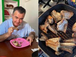 El obispo publicó en Facebook que estaba comiendo víbora de cascabel. SUN