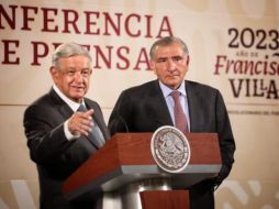 Adán Augusto López Hernández, secretario de Gobernación, estuvo en la conferencia de AMLO. ESPECIAL