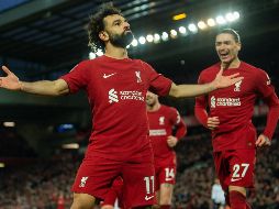 El Liverpool se dio un auténtico festín de goles ante el Manchester United. EFE/Peter Powell