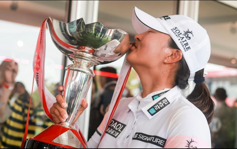 La surcoreana Jin Young Ko se coronó como campeona del evento gracias a un espectacular juego. AP/Danial Hakim