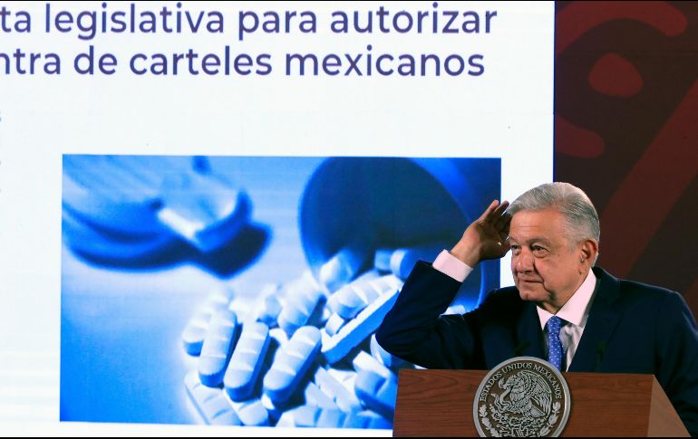 López Obrador también cuestionó en general las políticas de Estados Unidos con países que designa en la lista de terrorismo. EFE / M. Guzmán
