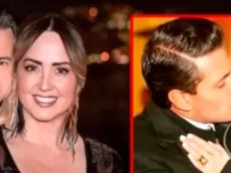 El fotomontaje fue mostrado por Andrea Legarreta en medio de carcajadas. ESPECIAL