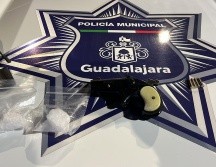 El sospechoso y lo asegurado fueron presentados ante un agente del Ministerio Público. ESPECIAL/Policía de Guadalajara