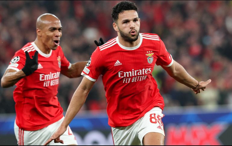 Benfica se dio un auténtico banquete de goles ante el Brujas. EFE/ Antonio Cotrim