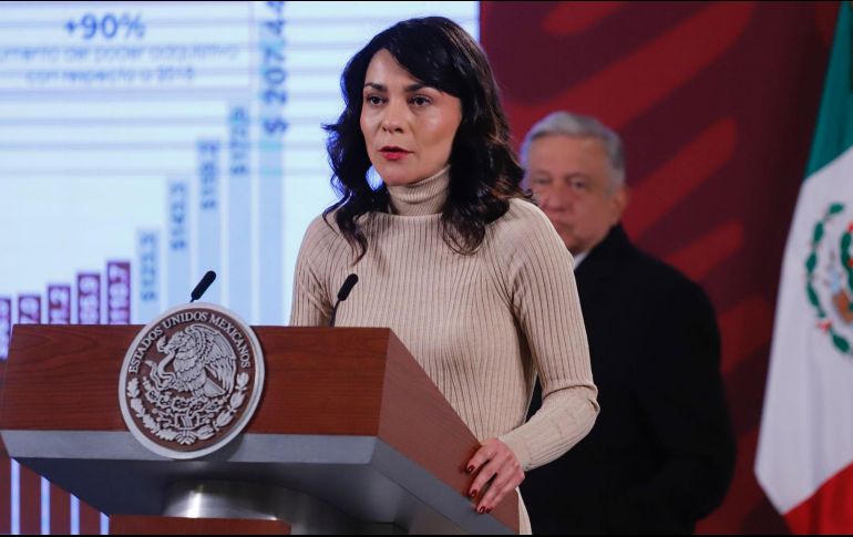 García Vilchis aprovechó para celebrar que el Mandatario tiene un gobierno paritario. SUN / ARCHIVO