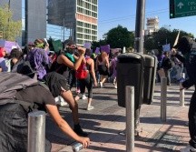 La marcha separatista avanza por Avenida Vallarta hacia la Glorieta Minerva. EL INFORMADOR/ PAOLA MENDOZA