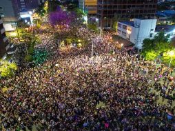 En Guadalajara se registraron tres manifestaciones en el Día Internacional de la Mujer. EL INFORMADOR/ ARTURO NAVARRO