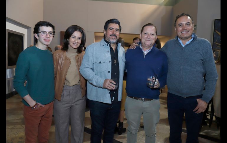 ; Rodrigo Pelayo, Gloria Torres, Salvador Pelayo, Ricardo Huerta y Tirso González. GENTE BIEN JALISCO/Claudio Jimeno